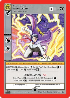 Adam Ackler Reverse Holofoil 7/163