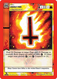 Unholy Fire 91/163