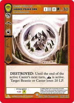Jagged Peaks Orb Reverse Holofoil 35/165