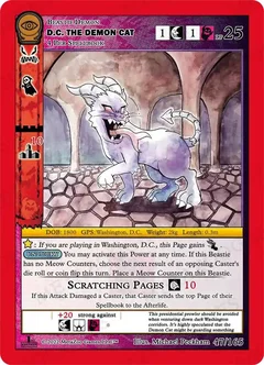 D.C. the Demon Cat Reverse Holofoil 47/165