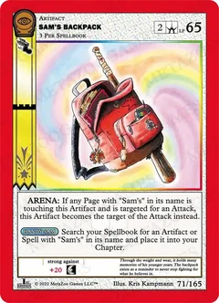 Sam's Backpack 71/165