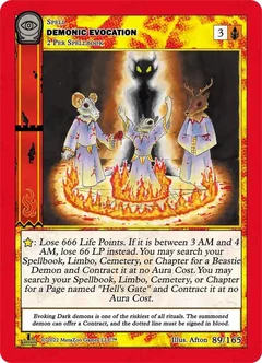 Demonic Evocation Reverse Holofoil 89/165