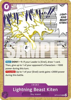Lightning Beast Kiten OP15-076