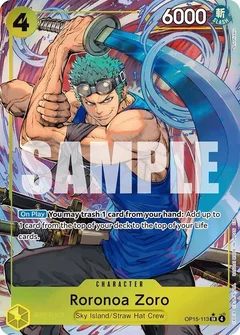 Roronoa Zoro (OP15-113) (Alternate Art) OP15-113