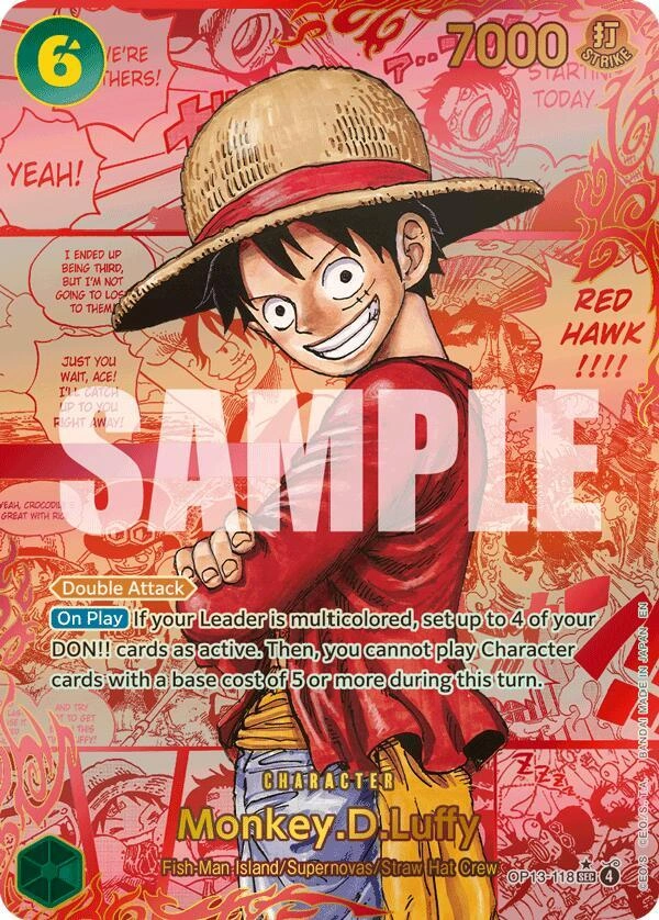 Monkey.D.Luffy (118) (Red Super Alternate Art)