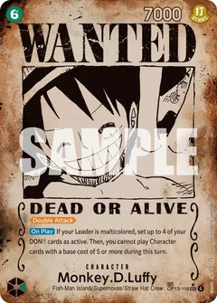 Monkey.D.Luffy (118) (Wanted Poster) OP13-118