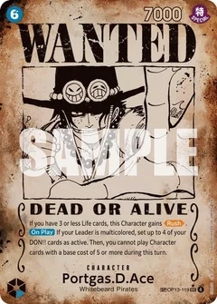 Portgas.D.Ace (119) (Wanted Poster) OP13-119