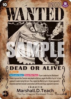Marshall.D.Teach (093) (Wanted Poster) OP09-093