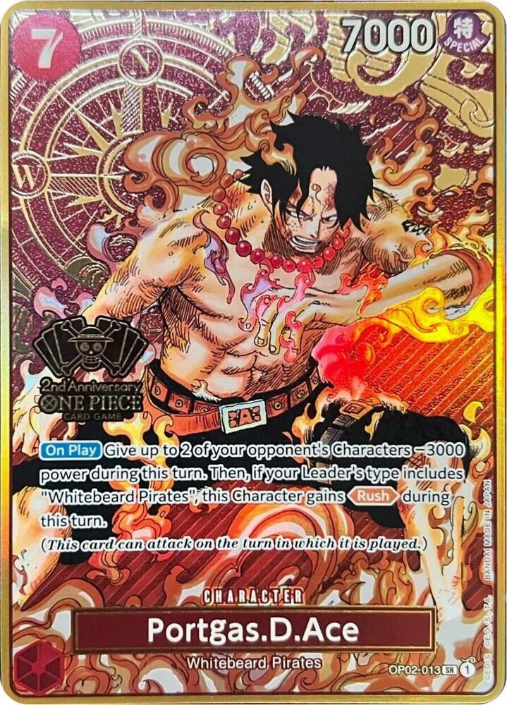 Portgas.D.Ace (One Piece Japanese Version 2nd Anniversary Set)