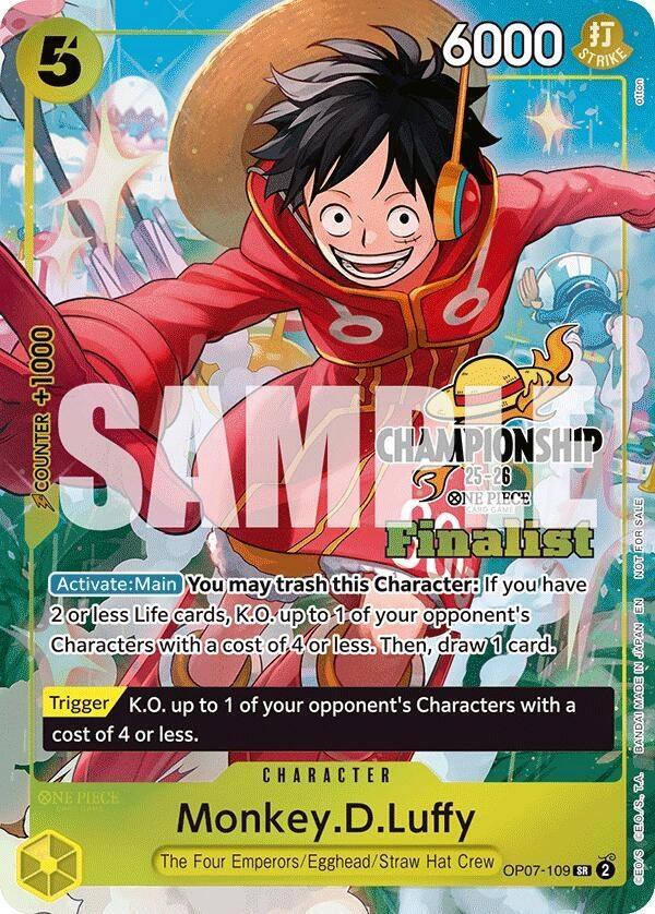 Monkey.D.Luffy (CS 25-26 Finalist Card Set 1)