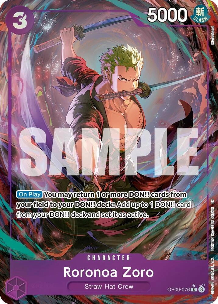 Roronoa Zoro - OP09-076 (Alternate Art)