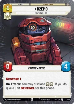B2EMO - That's Two Lies (Hyperspace Foil) 1004