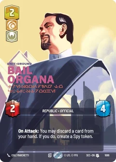 Bail Organa - Responding to Catastrophe (Prestige Foil) 1086