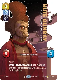 Nute Gunray - Escaping Justice (Prestige Foil) 1087