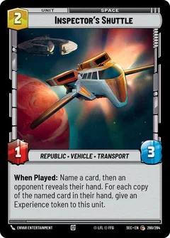 Inspector's Shuttle 260/264