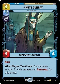 Nute Gunray - Escaping Justice (Foil) 541