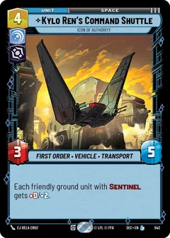 Kylo Ren's Command Shuttle - Icon of Authority (Foil) 542