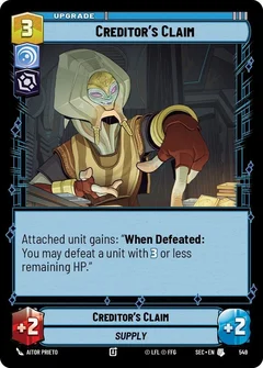 Creditor's Claim (Foil) 549