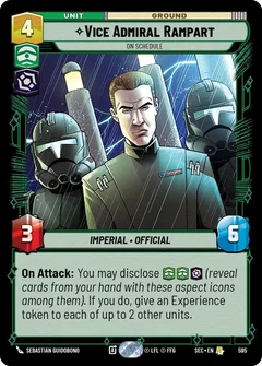 Vice Admiral Rampart - On Schedule (Foil) 595