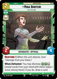 Mina Bonteri - Stop This War (Foil) 604