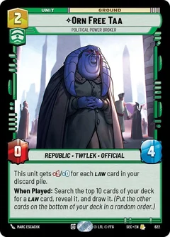 Orn Free Taa - Political Power Broker (Foil) 622