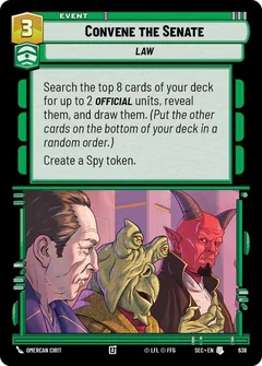 Convene the Senate (Foil) 638