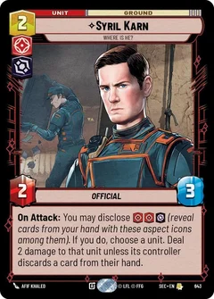 Syril Karn - Where Is He? (Foil) 643
