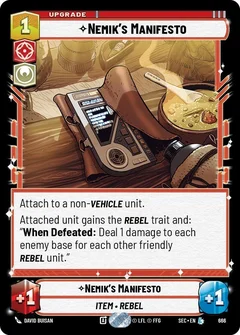 Nemik's Manifesto (Foil) 666