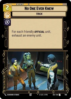 No One Ever Knew (Foil) 706