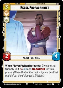 Rebel Propagandist (Foil) 712