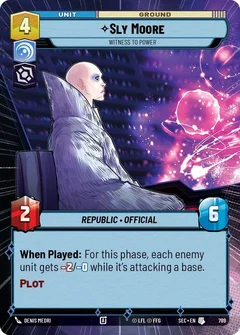 Sly Moore - Witness to Power (Hyperspace Foil) 789