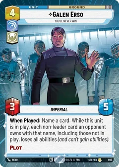 Galen Erso - You'll Never Win (Hyperspace Foil) 802
