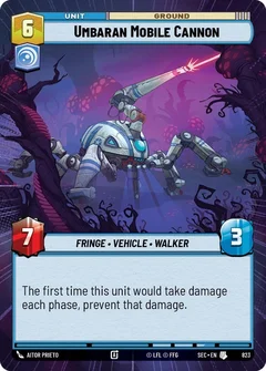 Umbaran Mobile Cannon (Hyperspace Foil) 823