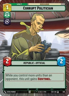 Corrupt Politician (Hyperspace Foil) 835
