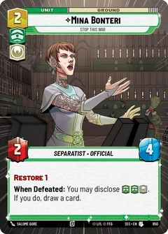 Mina Bonteri - Stop This War (Hyperspace Foil) 850