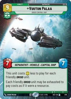 Vuutun Palaa - Droid Control Ship (Hyperspace Foil) 878