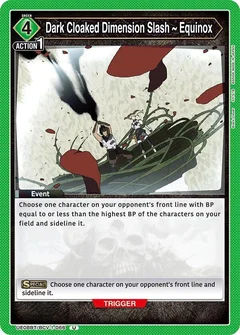 Dark Cloaked Dimension Slash ~ Equinox UE08BT/BCV-1-066
