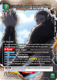Zeke Jaeger (Beast Titan) (SR*) UE10BT/AOT-1-048
