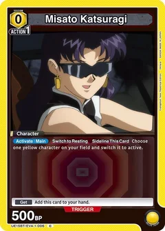 Misato Katsuragi (006) (Box Topper Foil) UE15BT/EVA-1-006