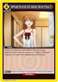 What Kind of Idiot Are You? UE15BT/EVA-1-020