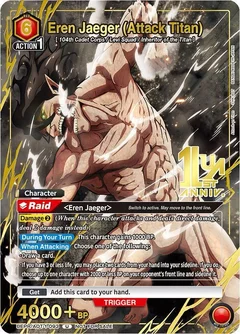 Eren Jaeger (Attack Titan) (093) (Gold) UEPR/AOT-1-093