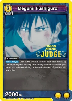 Megumi Fushiguro (020) (Judge Pack) UEPR/JJK-1-020