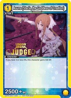 Asuna (Stacia, the Goddess of Creation) (Judge Pack) UEPR/SAO-1-020