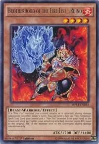 Brotherhood of the Fire Fist - Rhino 1st Edition MP14-EN014