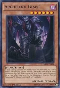 Archfiend Giant 1st Edition MP14-EN181