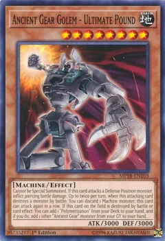 Ancient Gear Golem - Ultimate Pound MP18-EN103