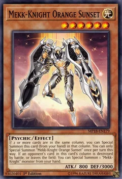 Mekk-Knight Orange Sunset MP18-EN179