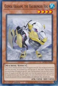 Gizmek Arakami, the Hailbringer Hog MP22-EN133