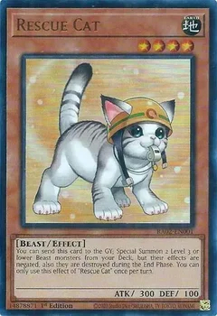 Rescue Cat (Alternate Art) (UR) RA02-EN001