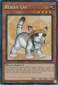Rescue Cat (Alternate Art) (PCR) RA02-EN001